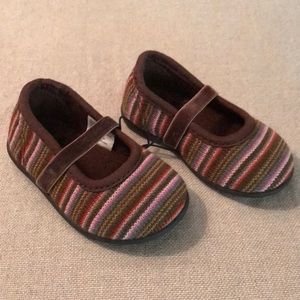 Infant Striped Knit Mary Jane Shoes  2 NEW